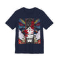 Demon Mask Graphic Tee — Japanese Oni Art T-Shirt