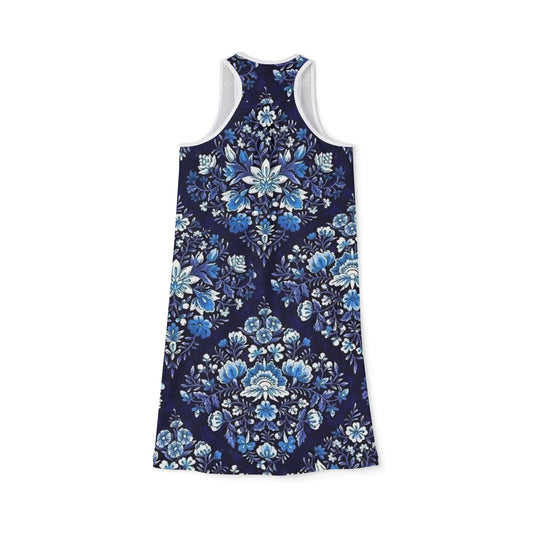 Floral Print Women's Racerback Dress - Stylish Summer Casual Wear