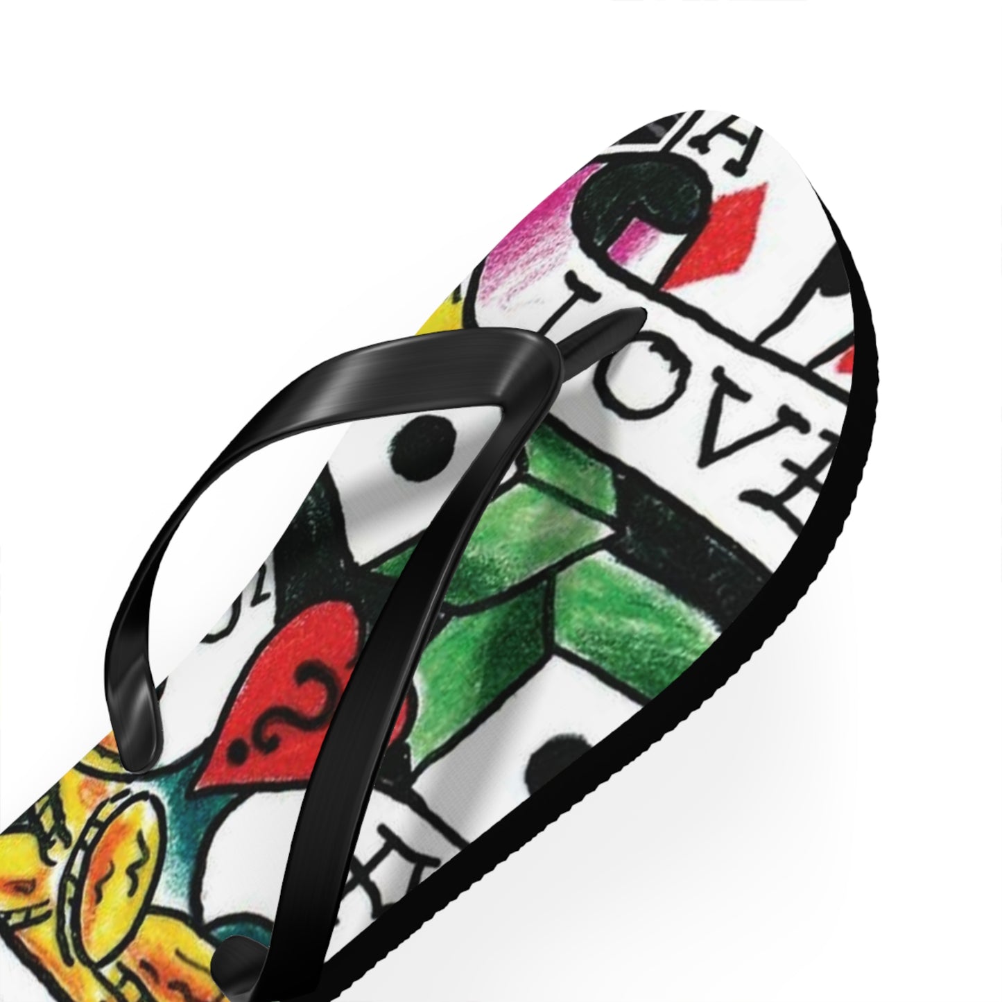 Love is a Gamble Flip Flops – Fun Summer Footwear with Playing Card Design