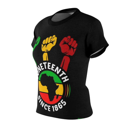Juneteenth Women's Tee - Celebrate Freedom, Afrocentric Graphic Shirt, Black History Month Apparel, Cultural Pride Tee, AOP Print T-Shirt