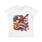 “You’re Heart or Mine, Whiskey or Wine” Women's Patriotic Cotton Tee