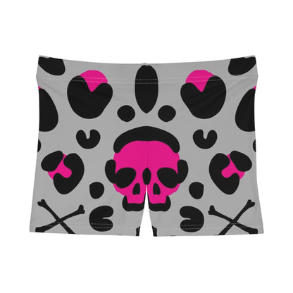 Trendy Skull Print Women's Shorts - Edgy and Stylish Activewear