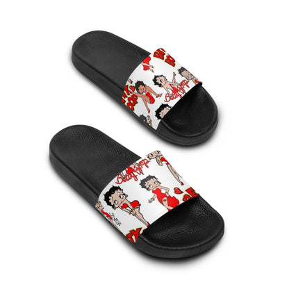 Playful Women's Slide Sandals - Fun Cartoon Design for Summer Vibes