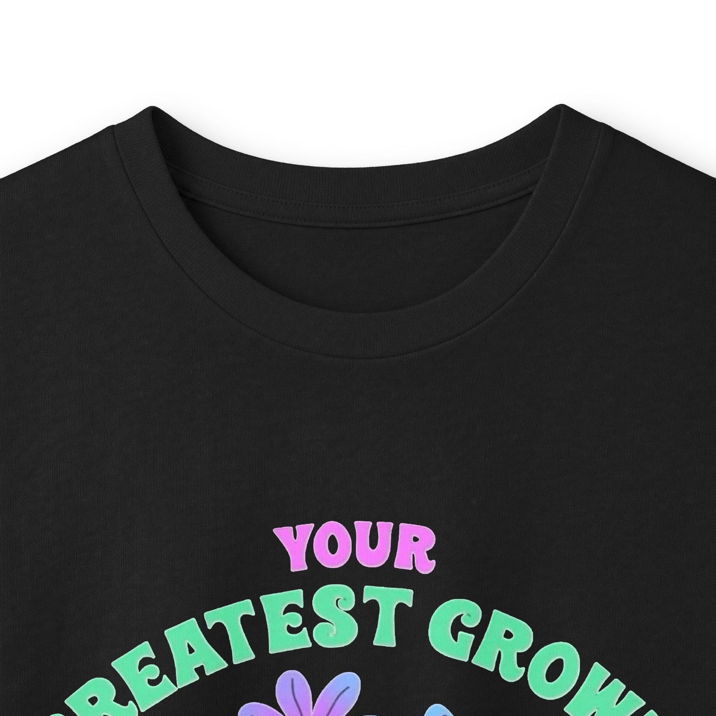 Long Sleeve Tee — "Your Greatest Growth Comes From Your Darkest Times" Floral Heart Motivational Shirt