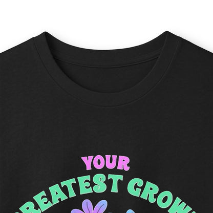 Long Sleeve Tee — "Your Greatest Growth Comes From Your Darkest Times" Floral Heart Motivational Shirt