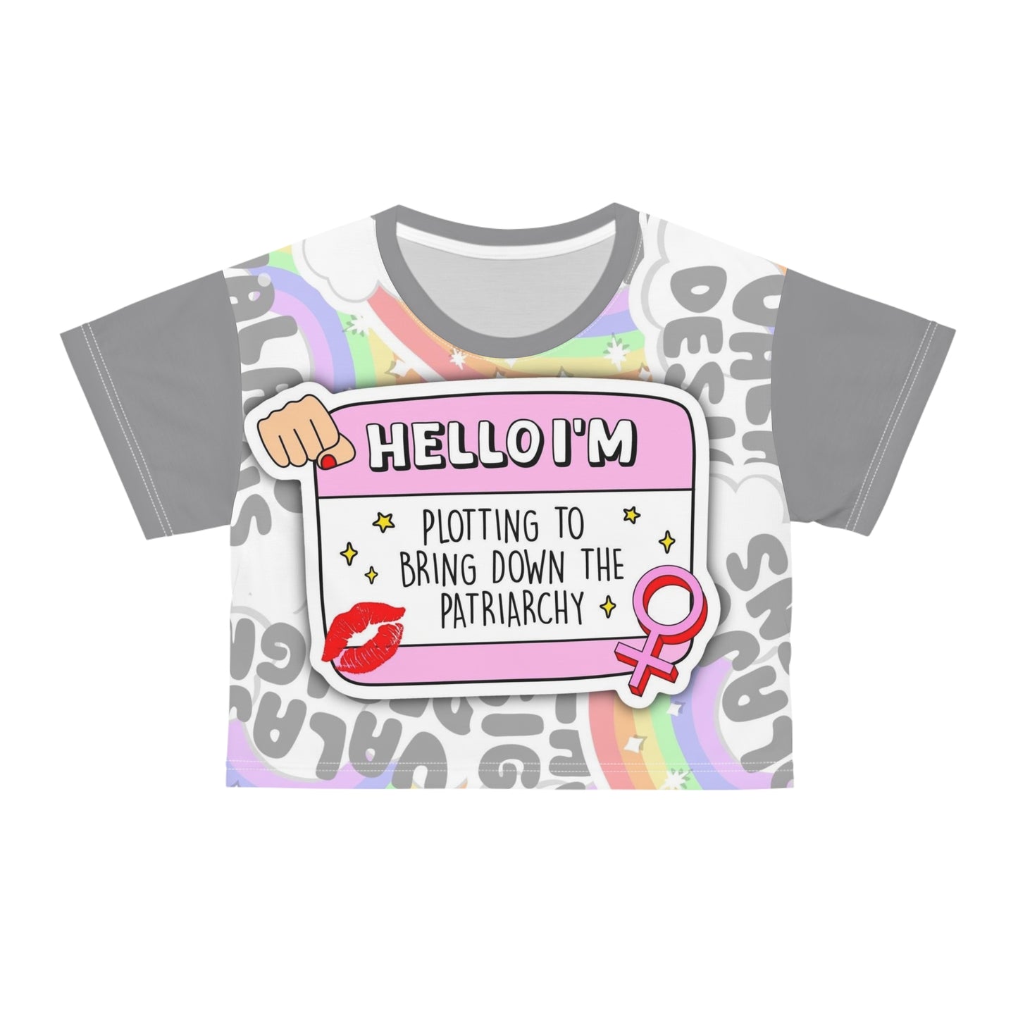 “Plotting To Bring Down The Patriarchy” Crop Tee