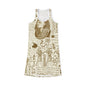 Ancient Egyptian Print Racerback Dress for Women