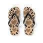 Leopard Print Heart Flip Flops – Trendy Summer Sandals for Beach and Casual Wear