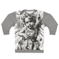 Cherub Graphic Sweatshirt — 'Familia' Tattoo-Style Angel Design