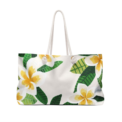 Tropische Blumen Weekender Tasche | Strand &amp; Reisetasche für den Urlaub