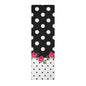 Polka Dot Rose Area Rug — Black & White Vintage Floral Accent Rug