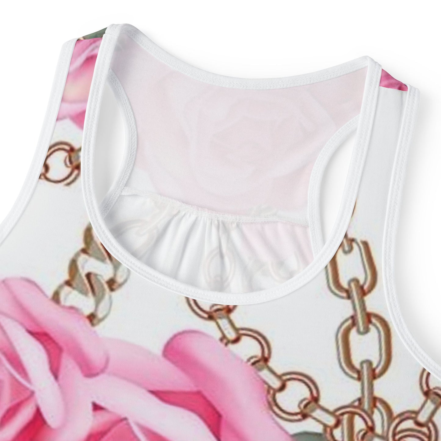 Floral Chain Print Women's Tank Top – Perfect for Summer Style
