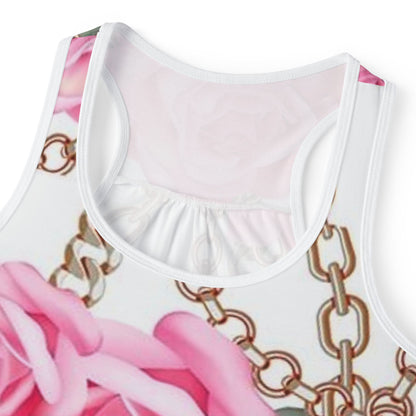 Floral Chain Print Women's Tank Top – Perfect for Summer Style
