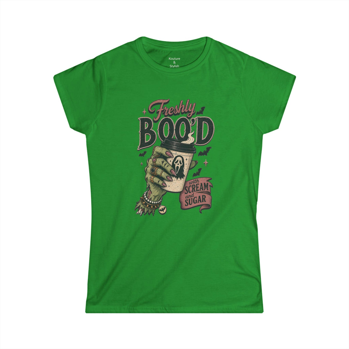 "Freshly Boo'd" Halloween Scream & Sugar Graphic