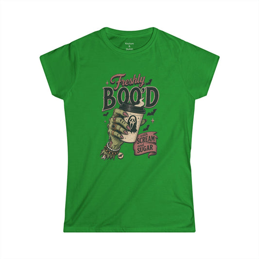 "Freshly Boo'd" Halloween Scream & Sugar Graphic