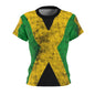 Jamaican Flag Women’s Tee - Vibrant Casual Wear for Celebrations