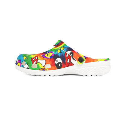 Psychedelic Mellow Mushroom Designer Clog