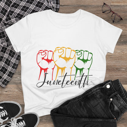 Juneteenth Empowerment Tee | Women's Cotton T-Shirt, Celebration Shirt, Inspirational Top, Black History Month, Gift for Activists