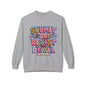 Crewneck Sweatshirt — "Submit to God, Resist the Devil" Colorful Faith Graphic