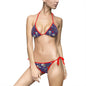 Skull Crossbones Crown Pattern Women’s s Bikini Swimsuit - Edgy Beachwear for Summer Fun