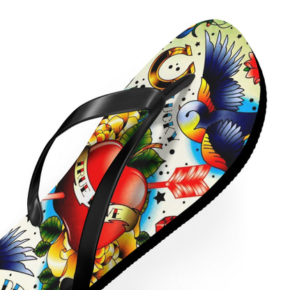 Colorful True Love Flip Flops - Stylish Summer Sandals for Beach Lovers