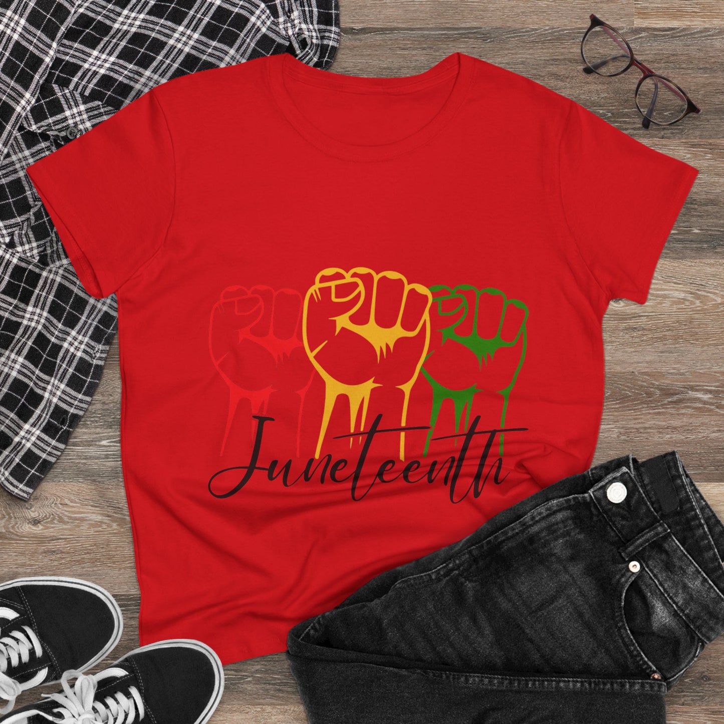 Juneteenth Empowerment Tee | Women's Cotton T-Shirt, Celebration Shirt, Inspirational Top, Black History Month, Gift for Activists
