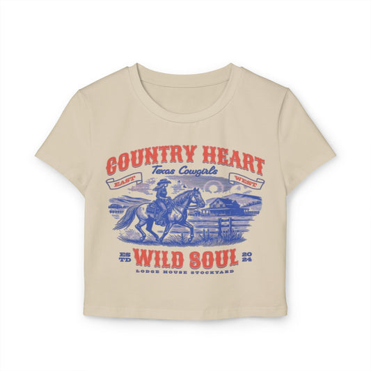 Country Heart Women's Baby Tee