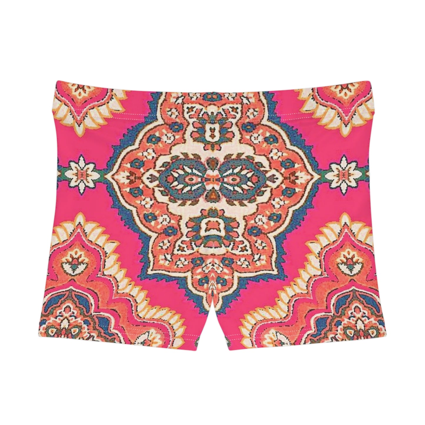 Pink/Multicolor Boho Chic Elegant Stylish Women's Shorts