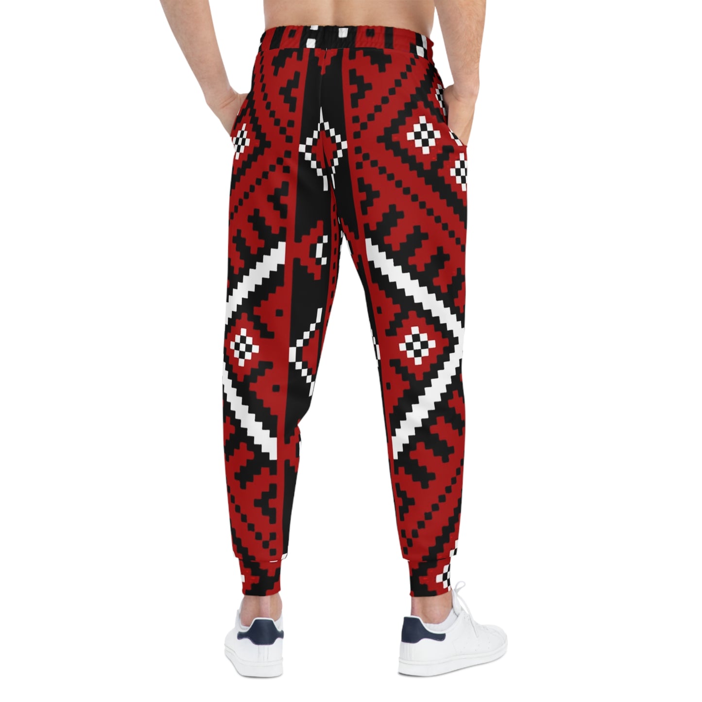 Aztec Red Pattern Joggers