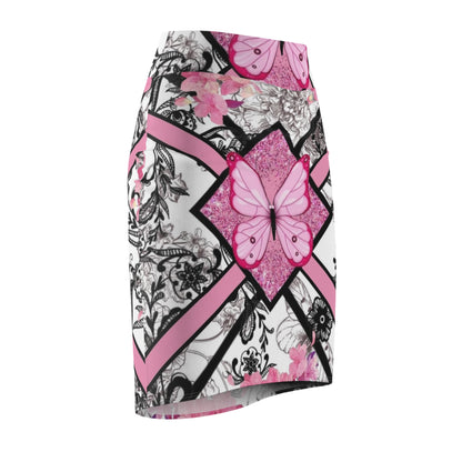 Butterfly Lace Women's Pencil Skirt