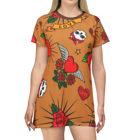 Ed Hardy Inspired Love T-Shirt Dress