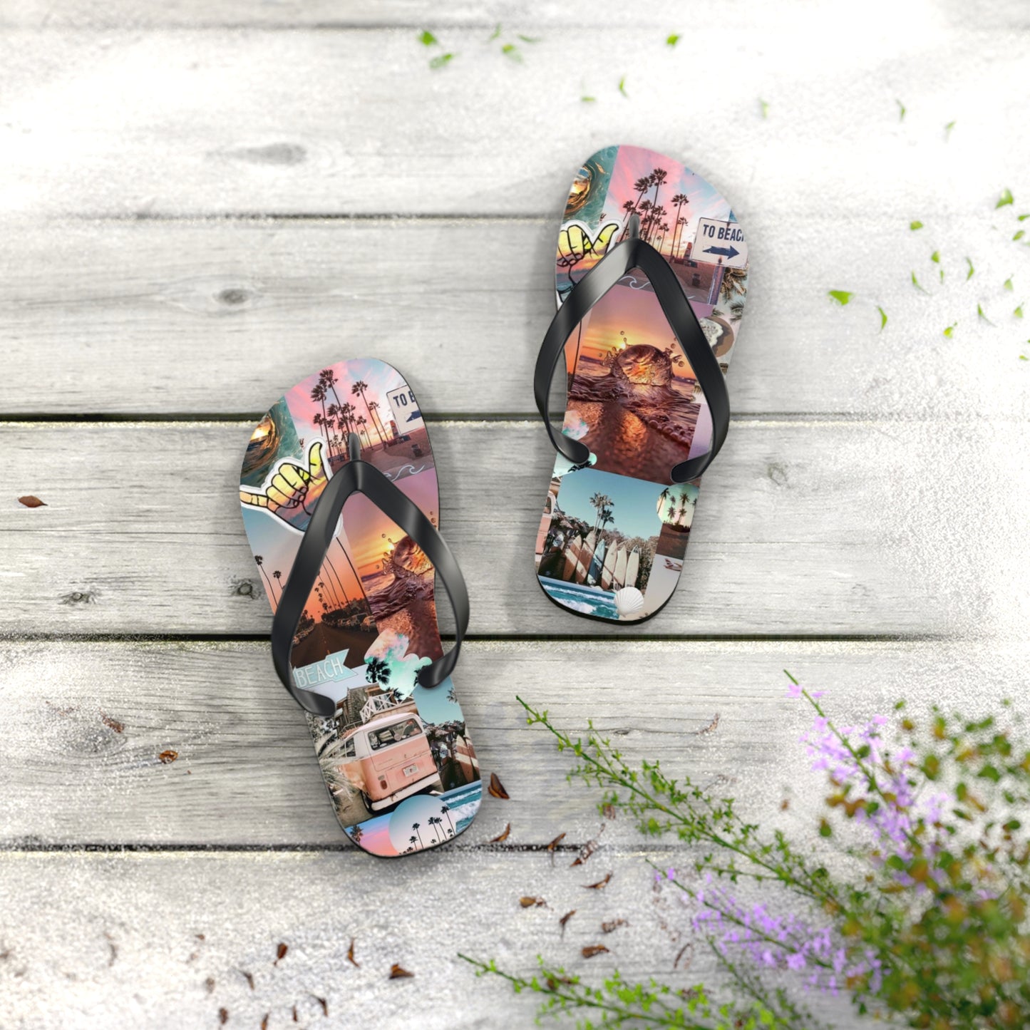 Beach Vibe Flip Flops - Colorful Summer Sandals for Sun Lovers