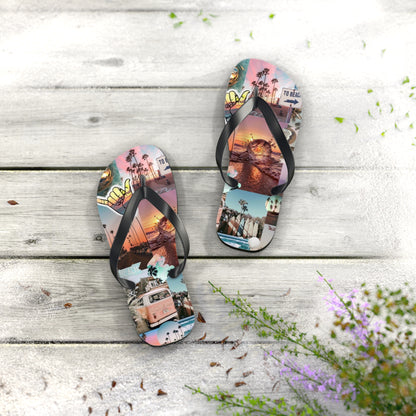 Beach Vibe Flip Flops - Colorful Summer Sandals for Sun Lovers