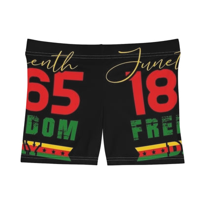Juneteenth Women's Shorts - Celebrate Freedom in Style, African American Heritage, Summer Vibes, Holiday Apparel, Festive Clothing