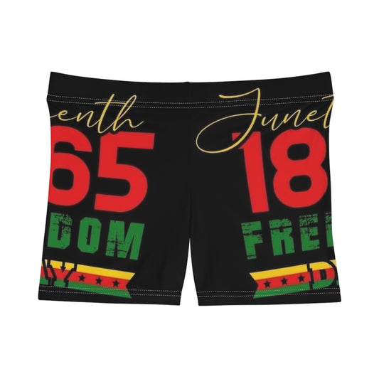 Juneteenth Women's Shorts - Celebrate Freedom in Style, African American Heritage, Summer Vibes, Holiday Apparel, Festive Clothing