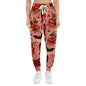 Gothic Cherry Tattoo Joggers — Vampire Bat & Rose All-Over Print Athletic Pants