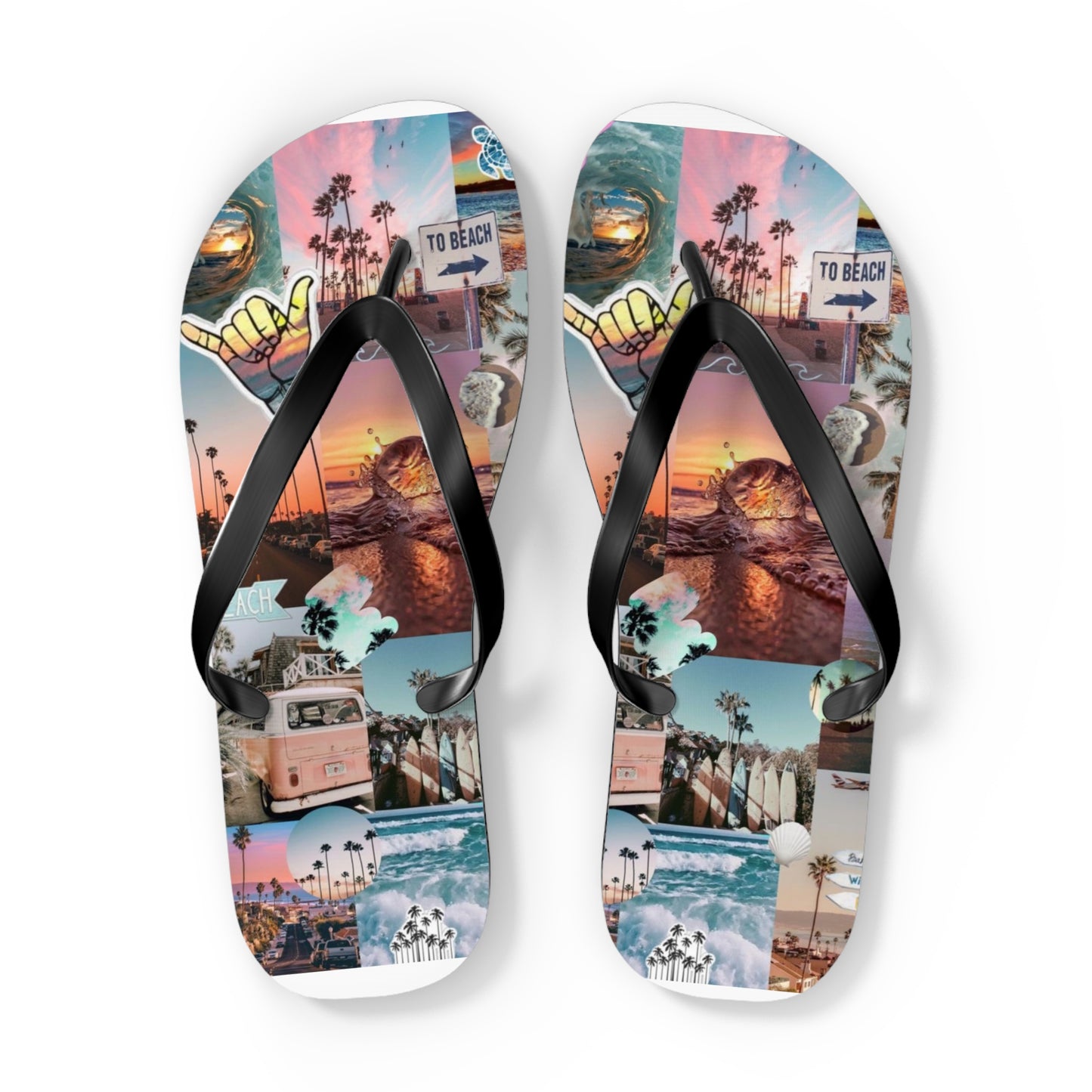 Beach Vibe Flip Flops - Colorful Summer Sandals for Sun Lovers