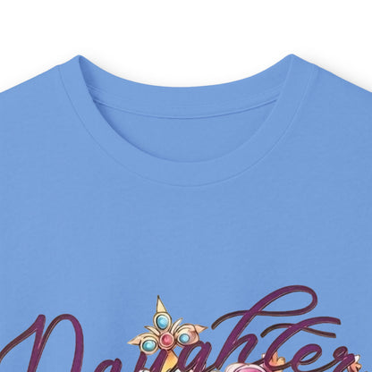 Daughters King Long Sleeve Tee — Watercolor Crown Graphic