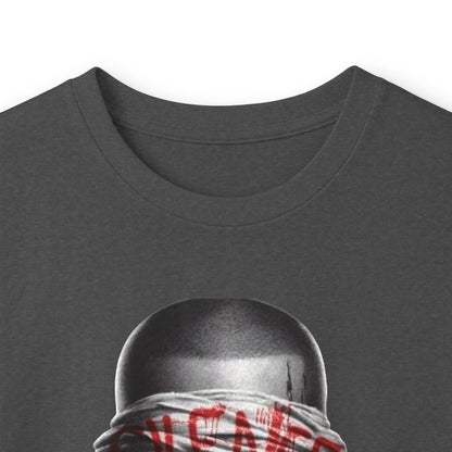 Silence Graphic Long Sleeve Tee — 'Silence' Poster Design with Shushing Figure