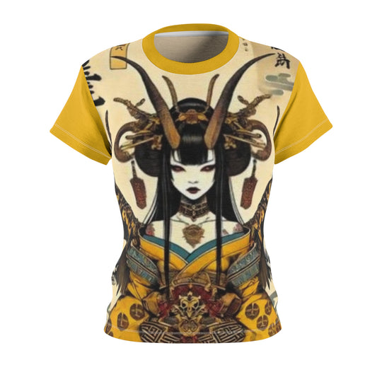 Japanese-Inspired Women's Tee - Unique Design for Art Lovers