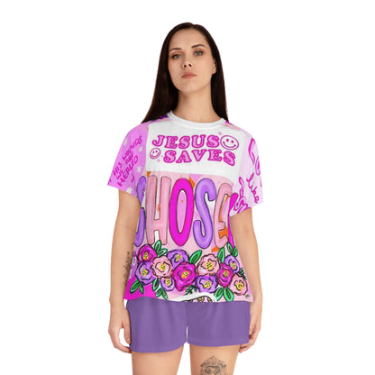 Chosen Women's Sleepwear Set- Vibrant and Faith-Inspired Loungewear