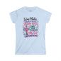 Women's Tee — "He's WayMaker, Miracle Worker" Christian Graphic