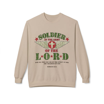 Soldier in the Army of the Lord Crewneck Sweatshirt — Christian Military Faith Tee