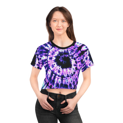Vibrant Tie-Dye Crop Tee – Boho Chic Top for Festivals, Summer Days, Gift for Her, Trendy Casual Wear, Unique Statement Piece