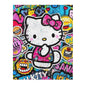 Hello Kitty Pop Art Area Rug – Colorful Cartoon Kids Room Decor