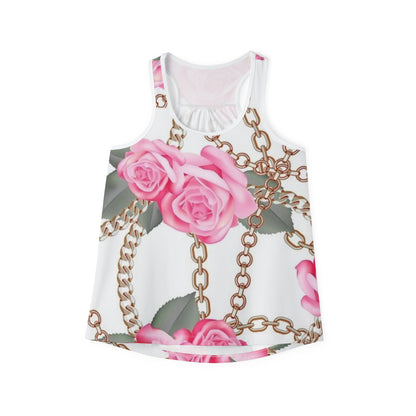 Floral Chain Print Women's Tank Top – Perfect for Summer Style