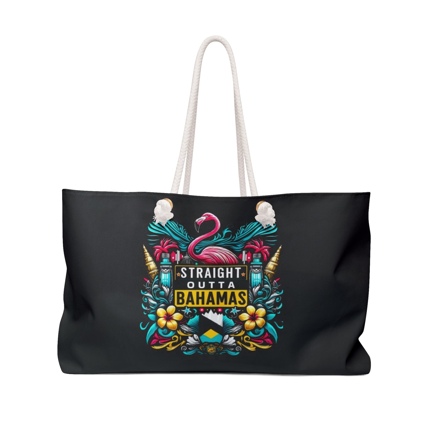 'Straight Outta Bahamas' Travel Vacay Tote Bag for Beach Lovers