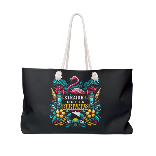 'Straight Outta Bahamas' Travel Vacay Tote Bag for Beach Lovers