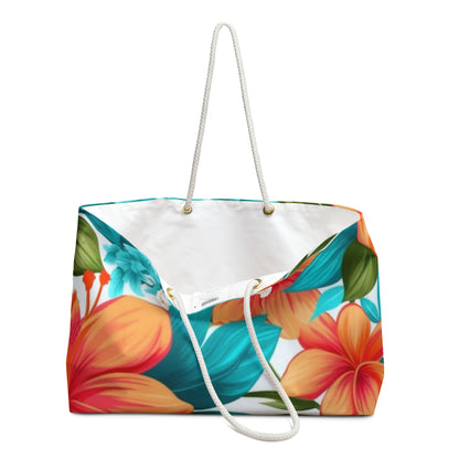 Weekender-Tasche mit tropischem Blumenmuster – perfekt für Urlaub und Kurztrips