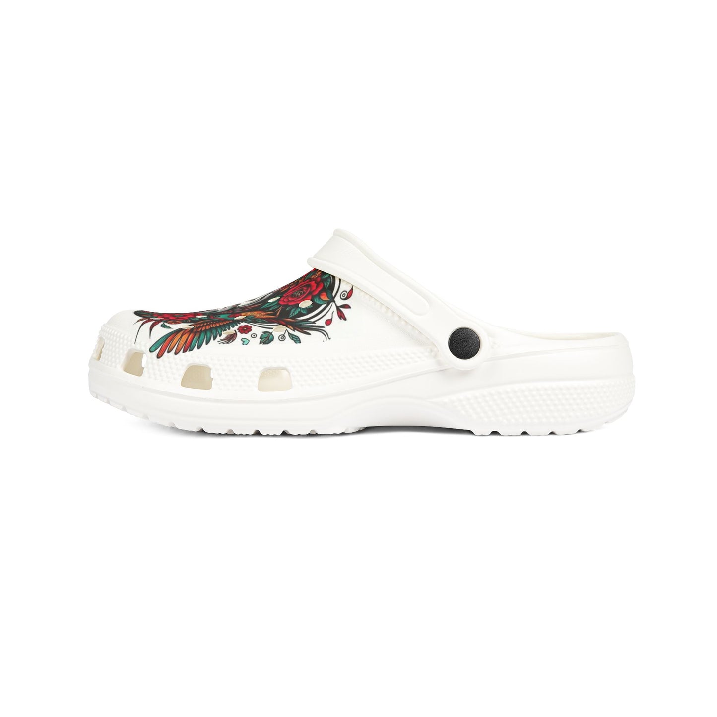 Skull & Floral EVA Foam Clogs - Stylish Comfort for Everyday Wear
